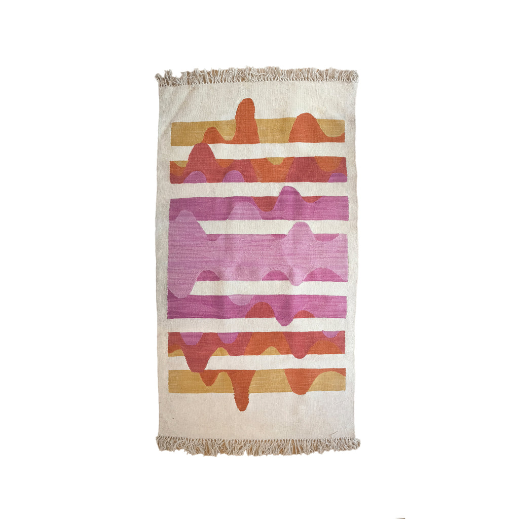 Pink Divison El Dokuması Kilim