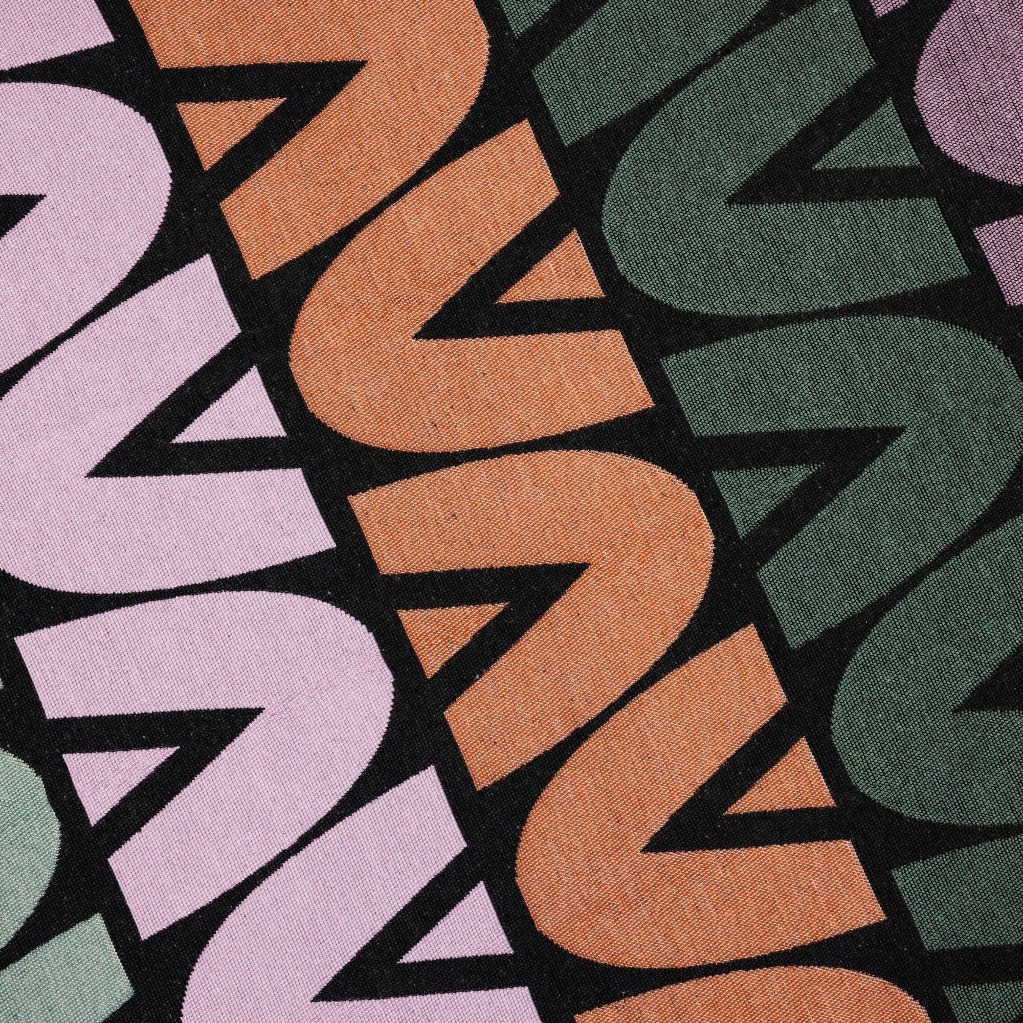 Flipped çift taraflı renkli pamuk kilim, makinede yıkanabilir modern dokuma kilim