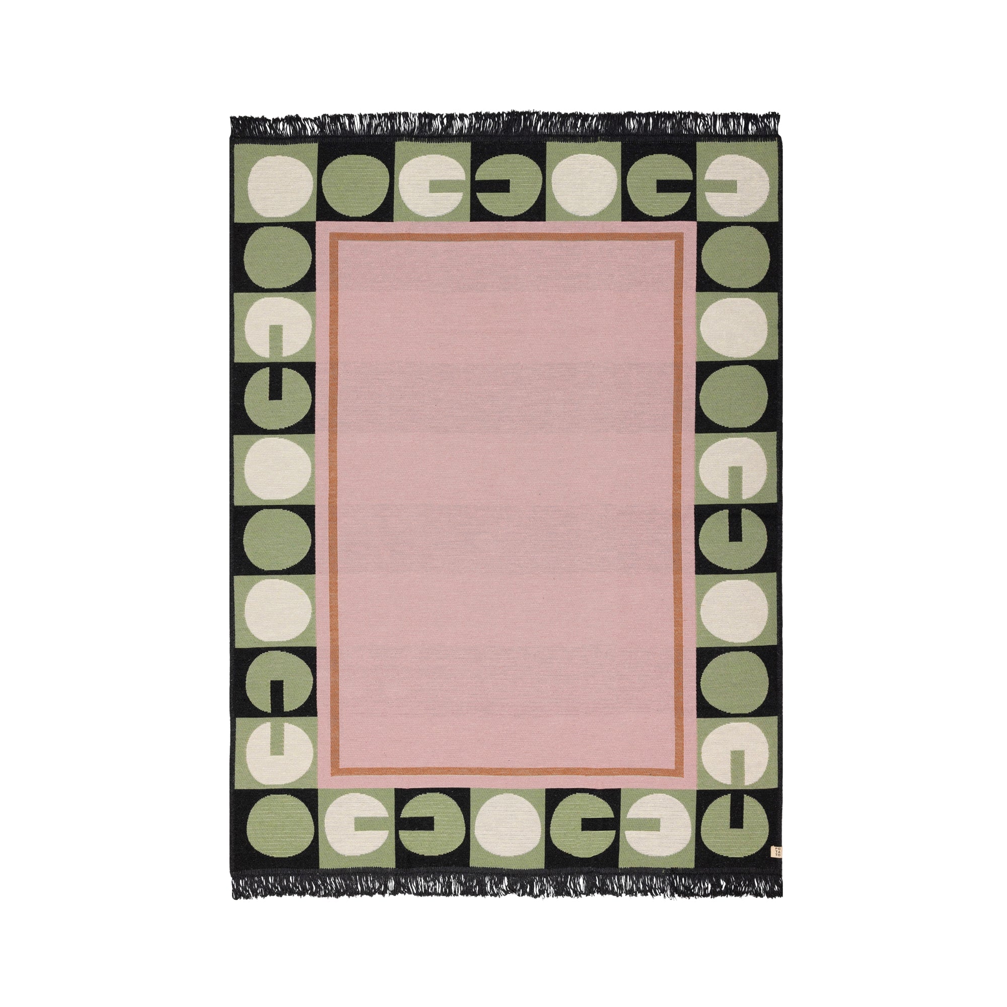 Serene Place Çift Taraflı Pamuk Kilim | Makinede Yıkanabilir Renkli Kilim