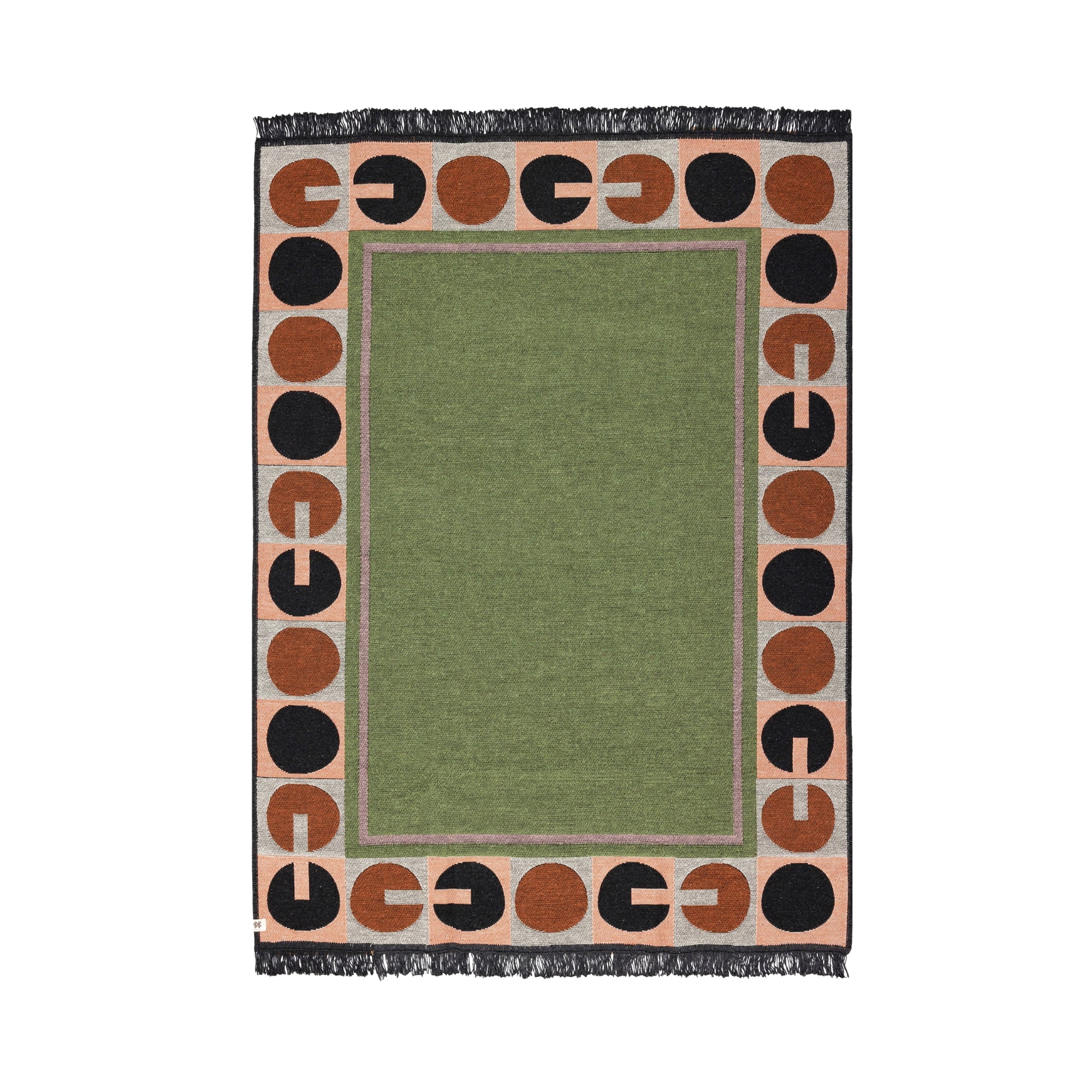 Serene Place Çift Taraflı Pamuk Kilim | Makinede Yıkanabilir Renkli Kilim