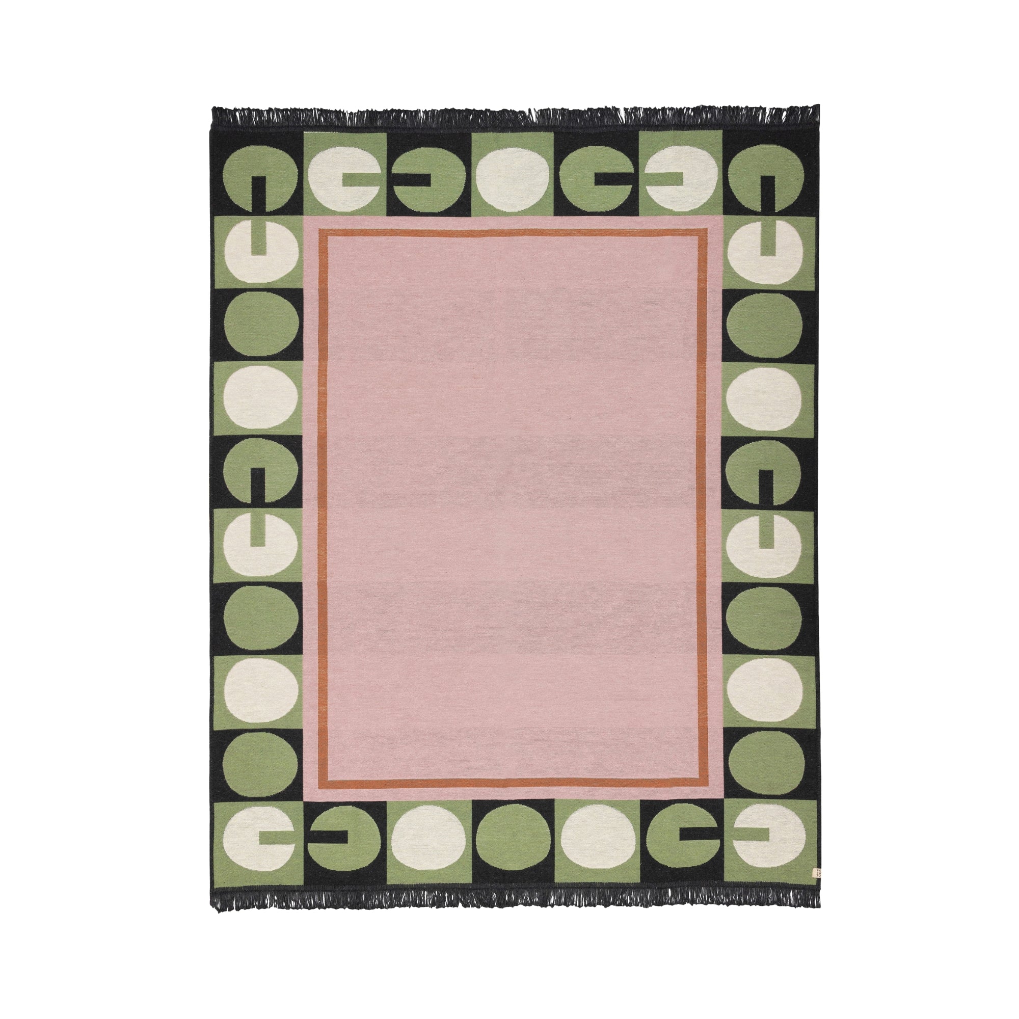 Serene Place Çift Taraflı Pamuk Kilim | Makinede Yıkanabilir Renkli Kilim