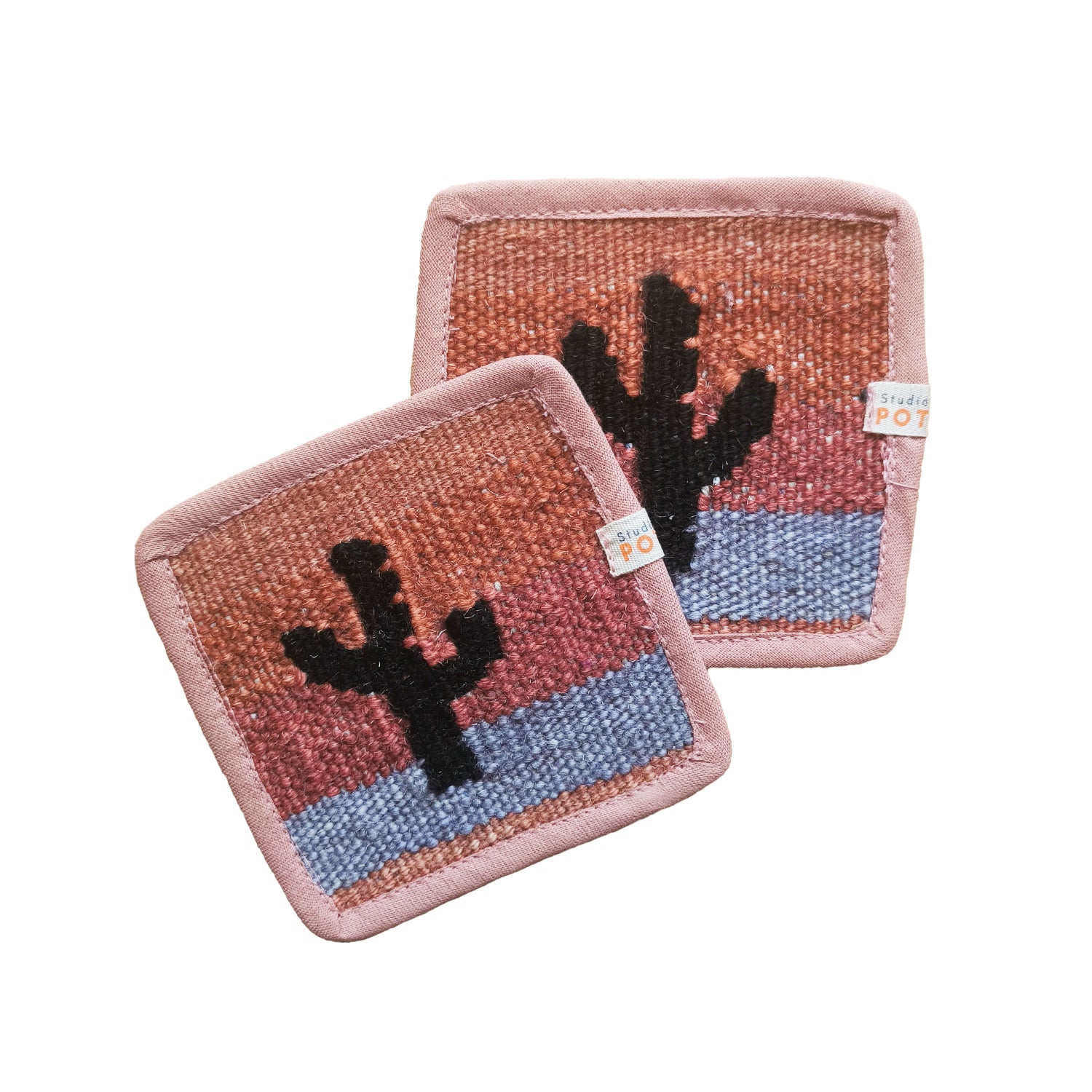 El Dokuması Bardak Altlığı Spiky Dusk