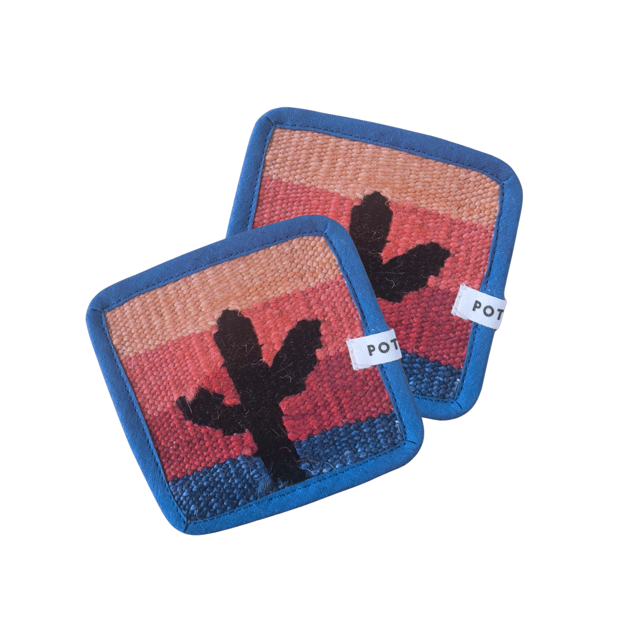 El Dokuması Bardak Altlığı Spiky Dusk