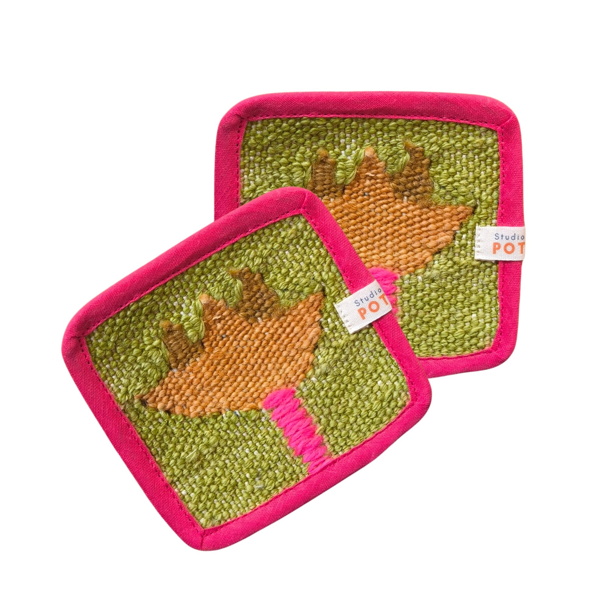 El Dokuması Bardak Altlığı Tulip