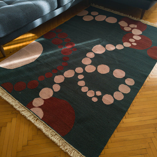 Bubble Trouble El Dokuması Kilim