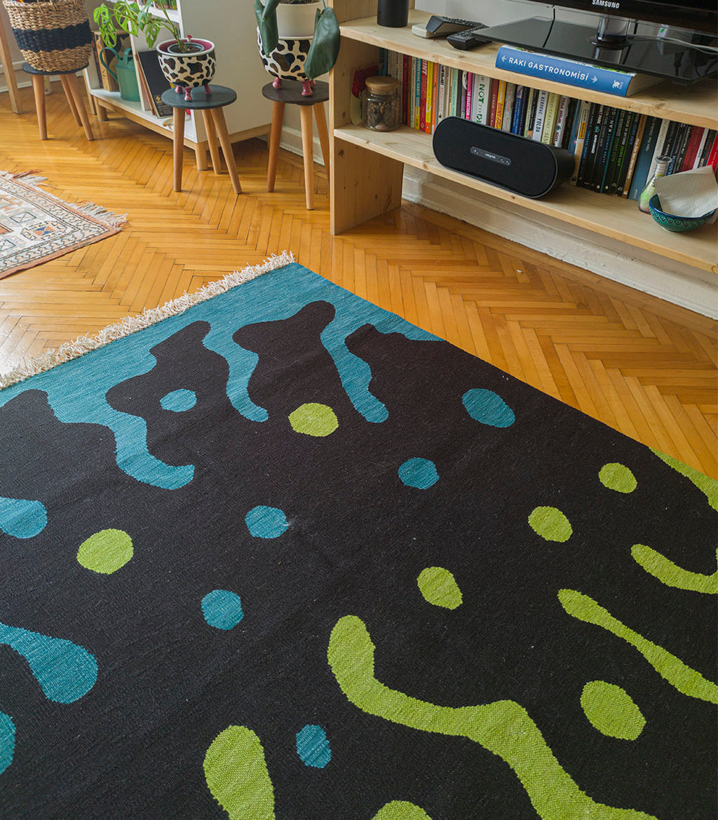 Drop El Dokuması Kilim Orta Boy