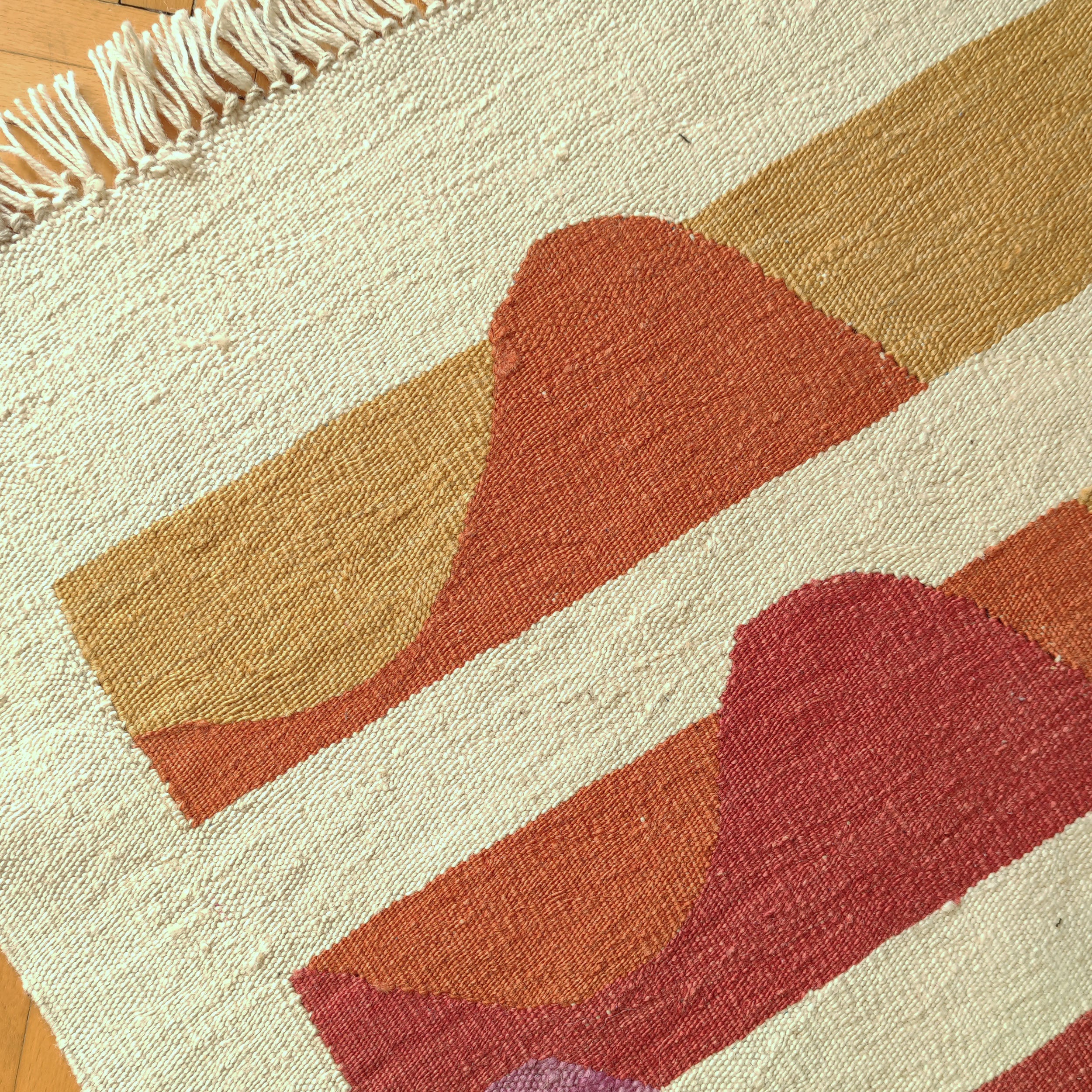 Pink Divison El Dokuması Kilim